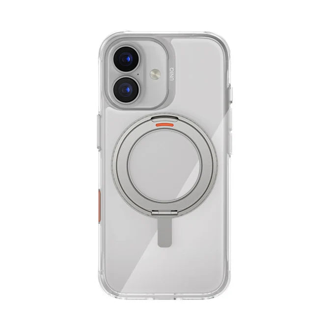Uniq Hybrid Swivix With 360 Rotating Kickstand Case with MagClick for iPhone 17 (2025) 6.3: - Lucent Clear Accessories