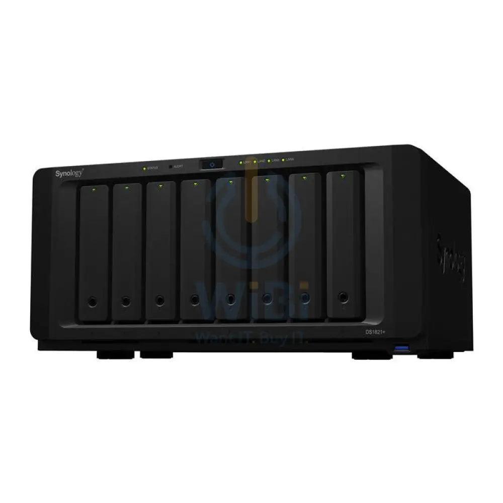 Synology DiskStation DS1821 + - 128TB / 8x 16TB / SATA / 8-Bays / USB / LAN / eSATA / Desktop Storage > NAS Storage