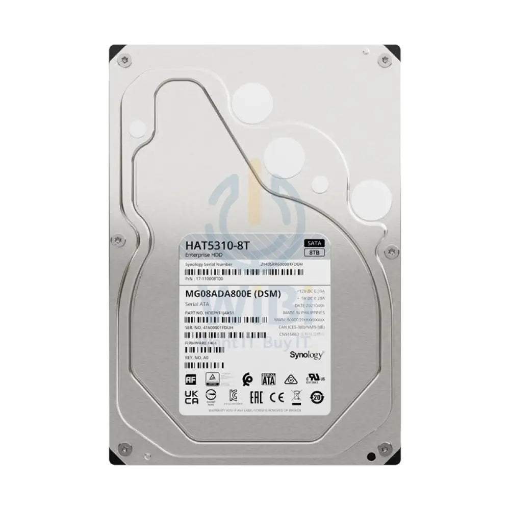 سينولوجي HAT5310 محرك صلب - 8 تيرابايت / 3.5-بوصة / ساتا-III / 7200 دورة في الدقيقة / 256MB العازلة