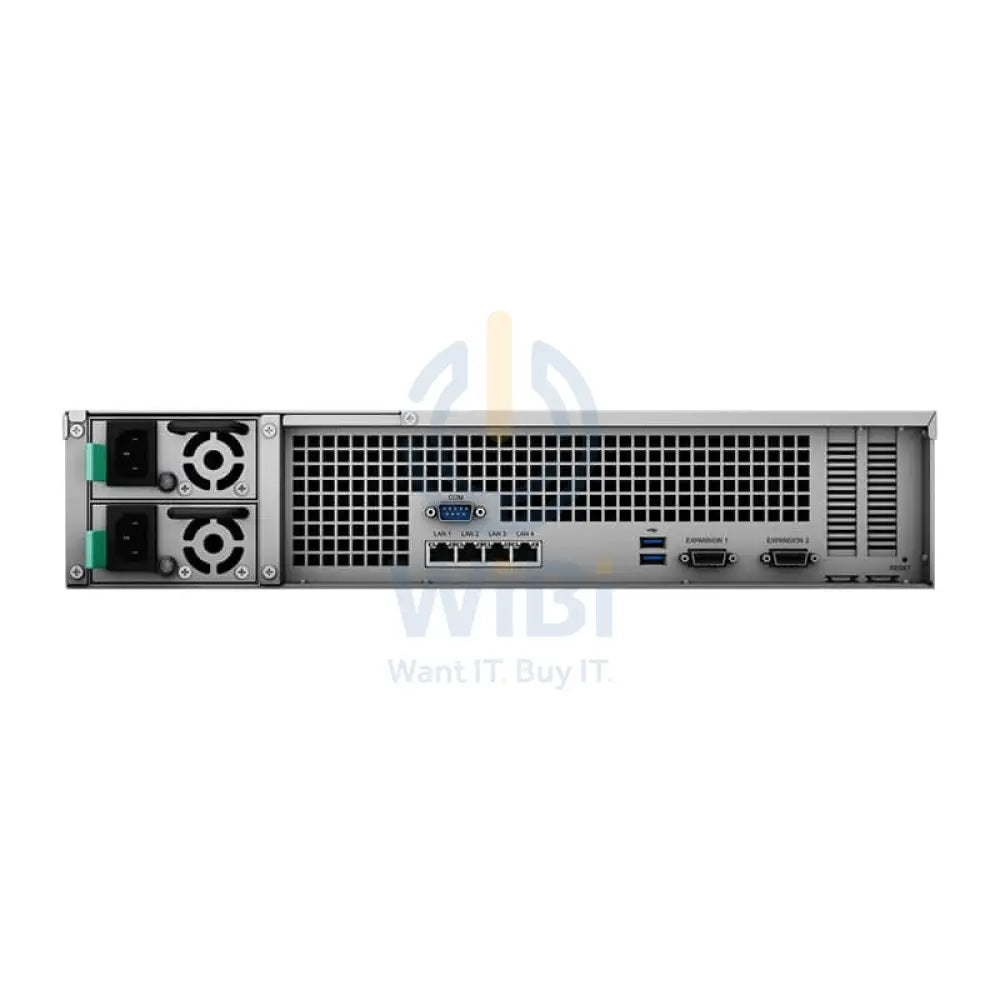 سينولوجي راك ستيشن RS3621RPxs - ساتا / 12-خلجان / يو اس بي / شبكة محلية / حامل (2U) - منتجات  الشبكة