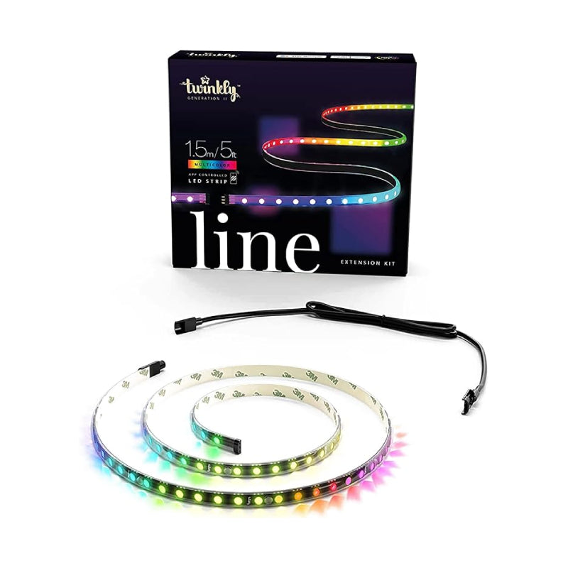 Twinkly Line 90 LED RGB Extension Black Wire - 1.5m / 5ft Extension Kit