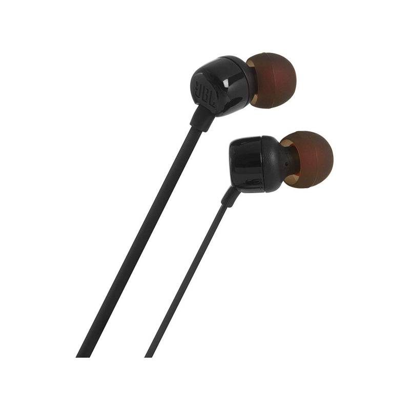 JBL Tune 110 Earphones - 3.5 mm / In-ear / Wired / Black