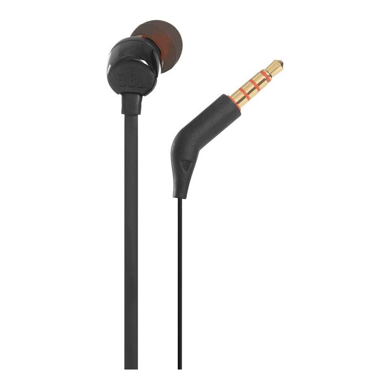 JBL Tune 110 Earphones - 3.5 mm / In-ear / Wired / Black