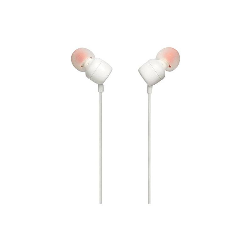 JBL Tune 110 Earphones - 3.5 mm / In-ear / Wired / White