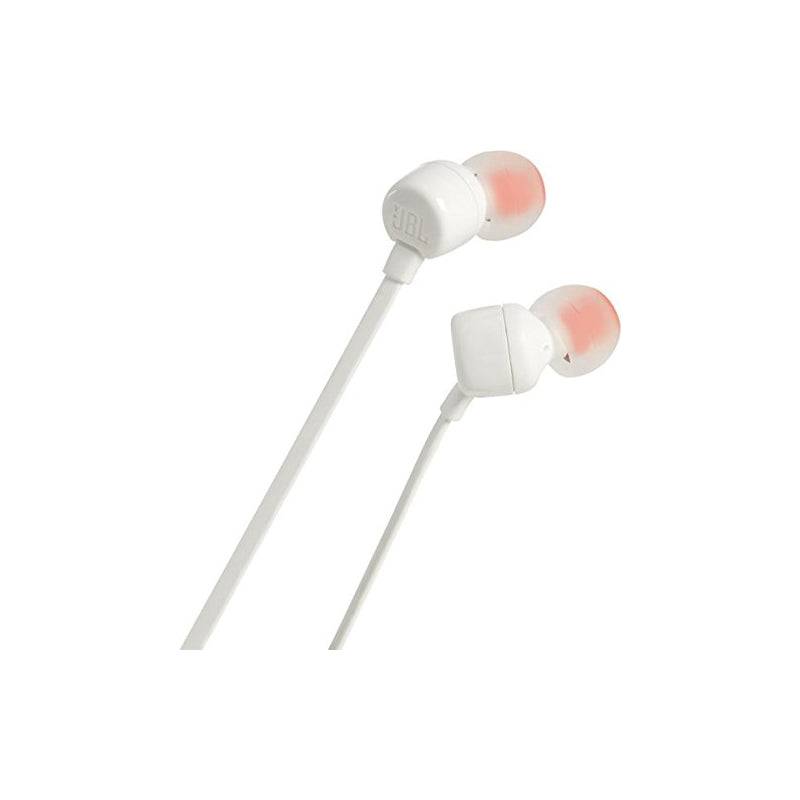 JBL Tune 110 Earphones - 3.5 mm / In-ear / Wired / White