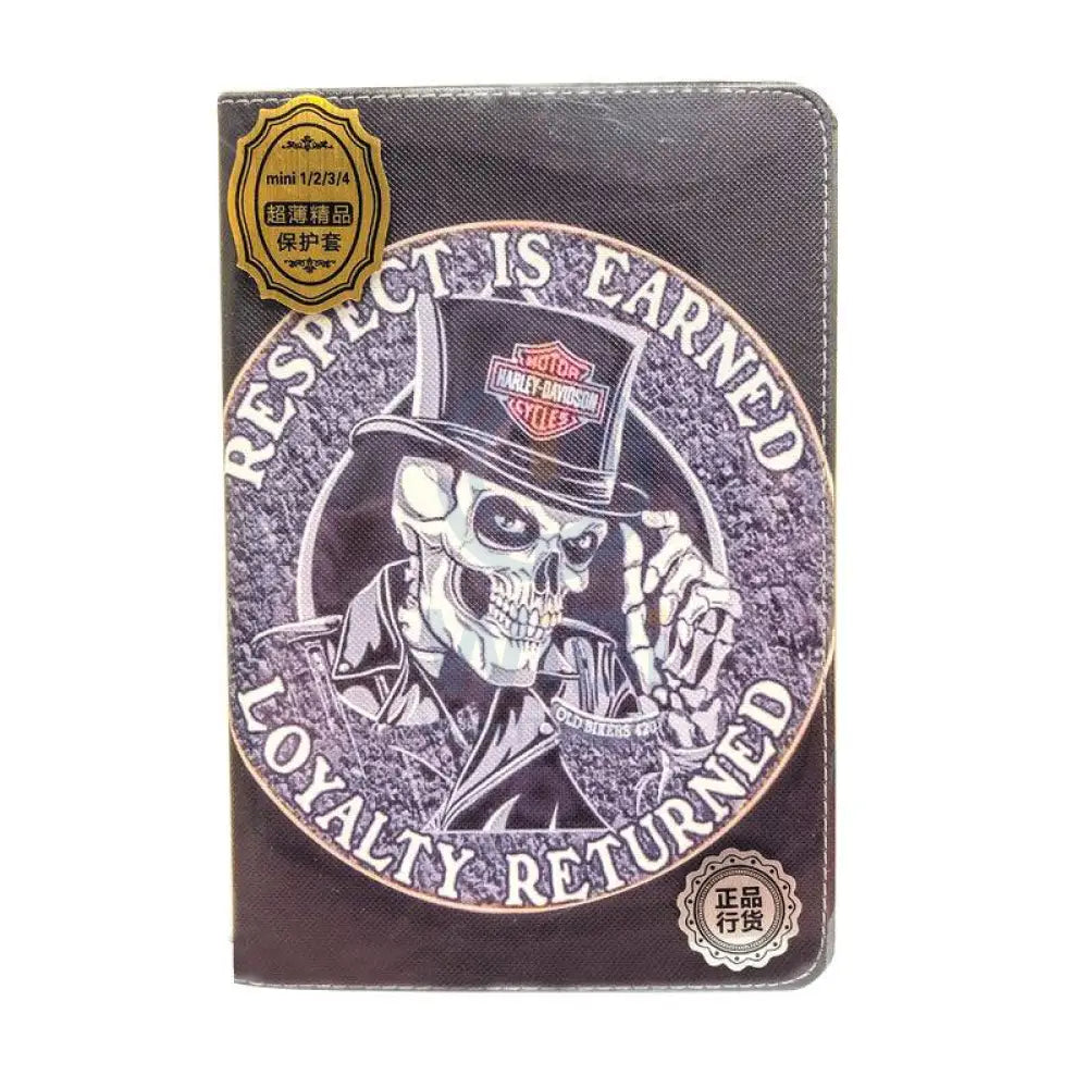 تابلت فليب غطاء لـ ايباد ميني 1/2/3/4 - جمجمة اكسسوارات > هواتف  تابلت