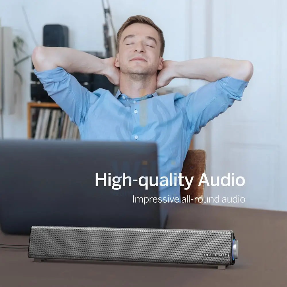 TaoTronics PC Sound Bar Wired Computer Speaker Accessories > Mobiles & Tablets