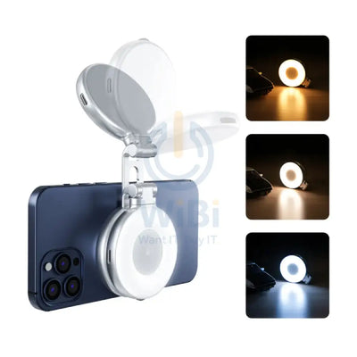 TELESIN C03 Magnetic Selfie Light Phone Grip - Silver Accessories > Mobiles & Tablets > Mobiles > Grips