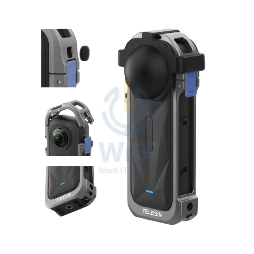 قفص TELESIN كامل حماية لـ Insta360 X5 اكسسوارات > كاميرات