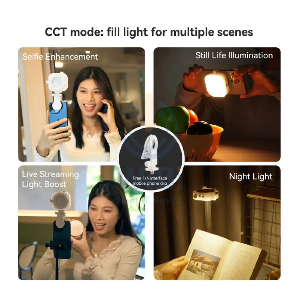 تيلسين مغناطيسي  مغناطيسي آيس كيوب RGB للهواتف الذكية - أبيض اكسسوارات > هواتف & تابلت > هواتف > مقابض