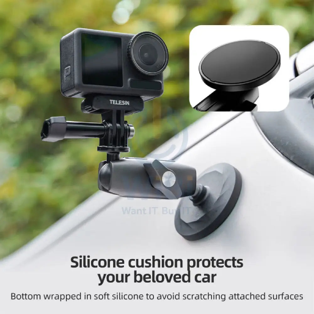TELESIN Magnetic Mounting Base with Articulating Arm Accessories > Cameras