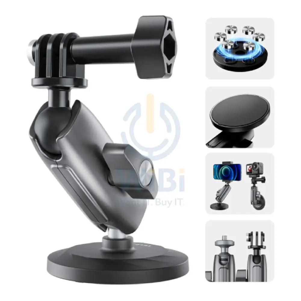 TELESIN Magnetic Mounting Base with Articulating Arm Accessories > Cameras