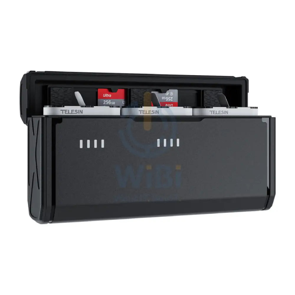 TELESINحجم فتحة شاحن & 2 Stamina Batteries Kit for GoPro HERO12/11/10/9 - أسود اكسسوارات  كاميرات