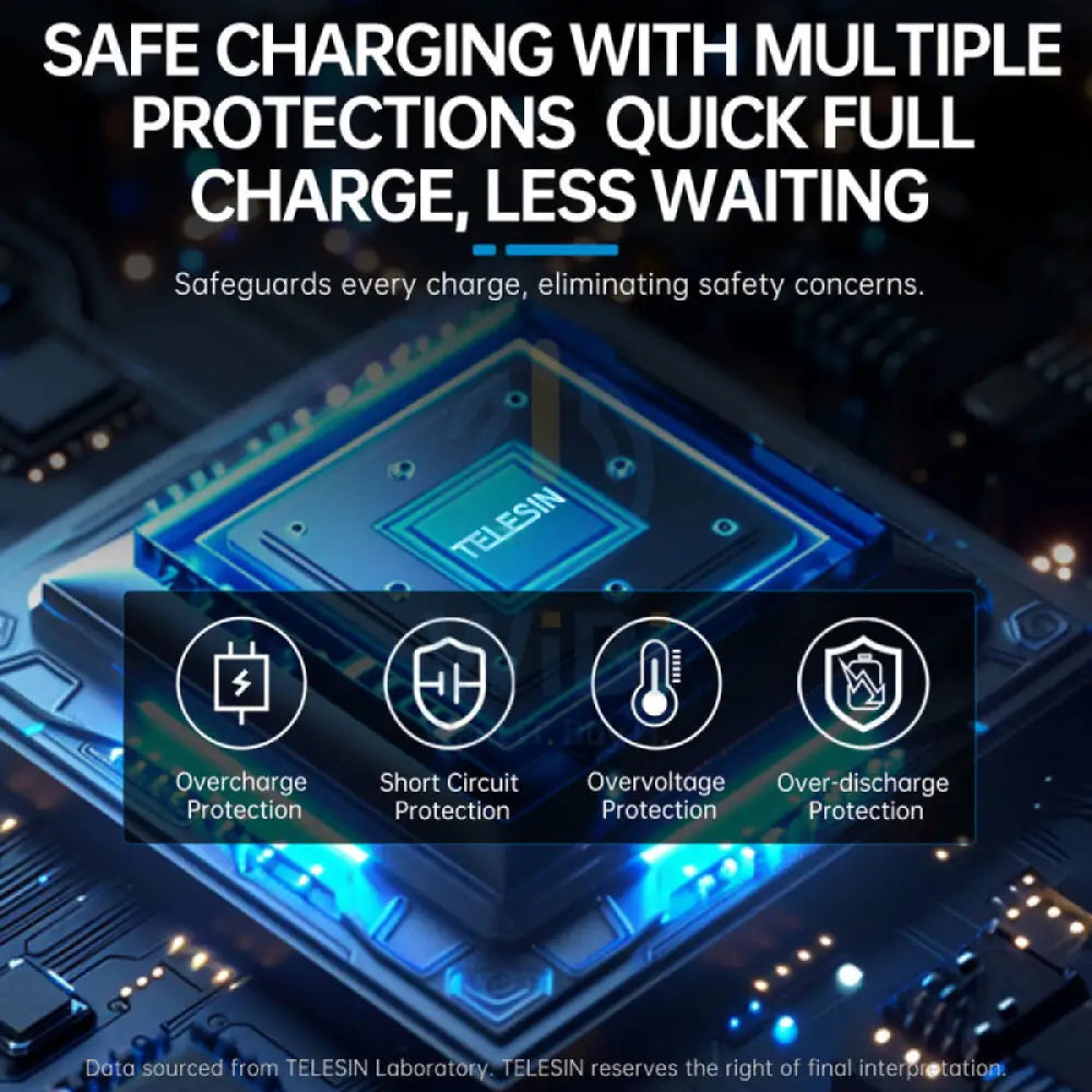 TELESIN طاقة لبطاريات GoPro HERO13 - أسود اكسسوارات  كاميرات