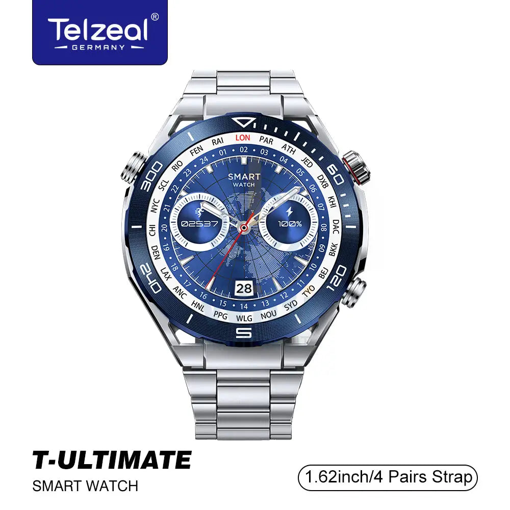 Telzeal T-Ultimate Smart watch Metal Straps Accessories > Smart Watches