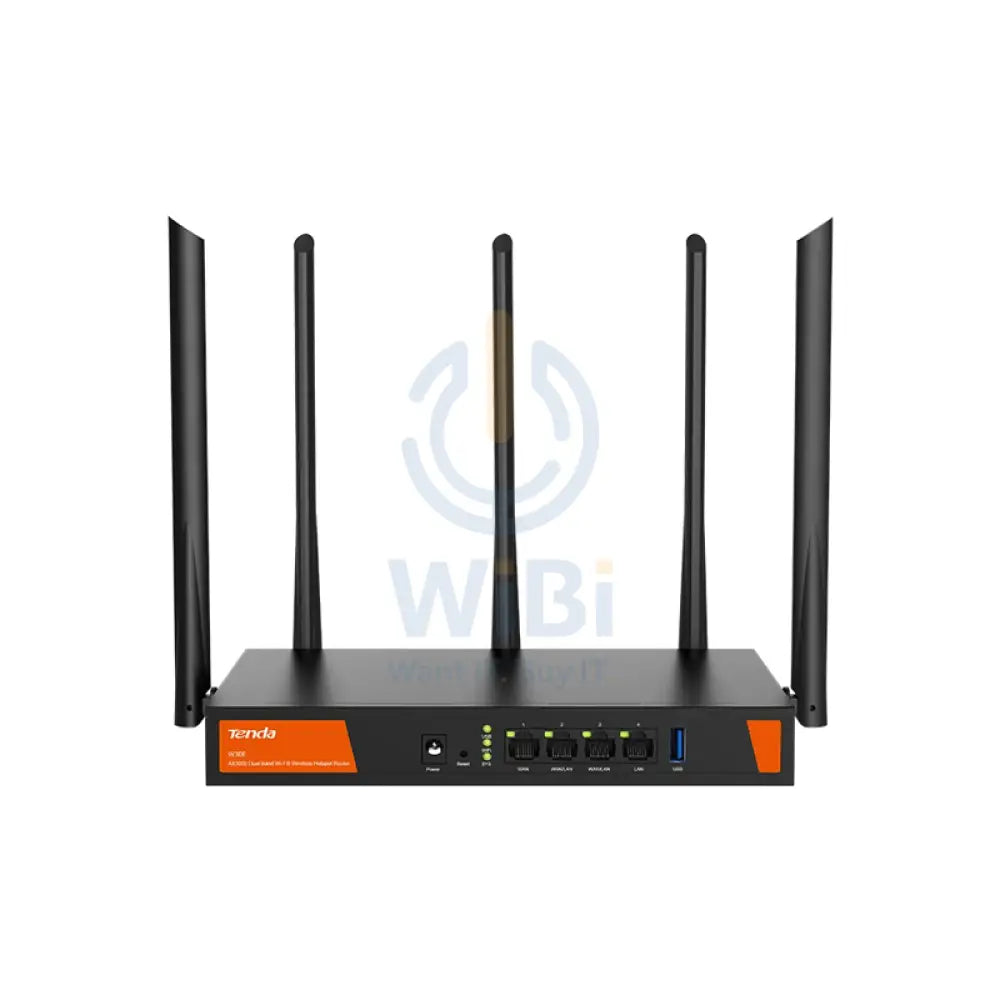 Tenda (W30E) AX3000 Dual Band WiFi-6 Wireless Hotspot Router - 5GHz (2402Mbps) / WAN / LAN Networking Products > Routers