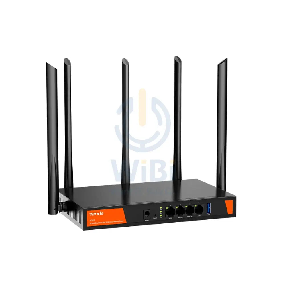Tenda (W30E) AX3000 Dual Band WiFi-6 Wireless Hotspot Router - 5GHz (2402Mbps) / WAN / LAN Networking Products > Routers