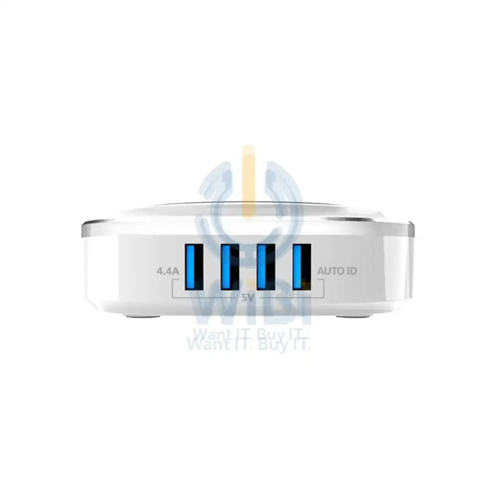 Bavin PC528 4-Port USB Wireless Charger - 4x USB / 24W / 4.4A / 5V White Accessories > Power Adapters