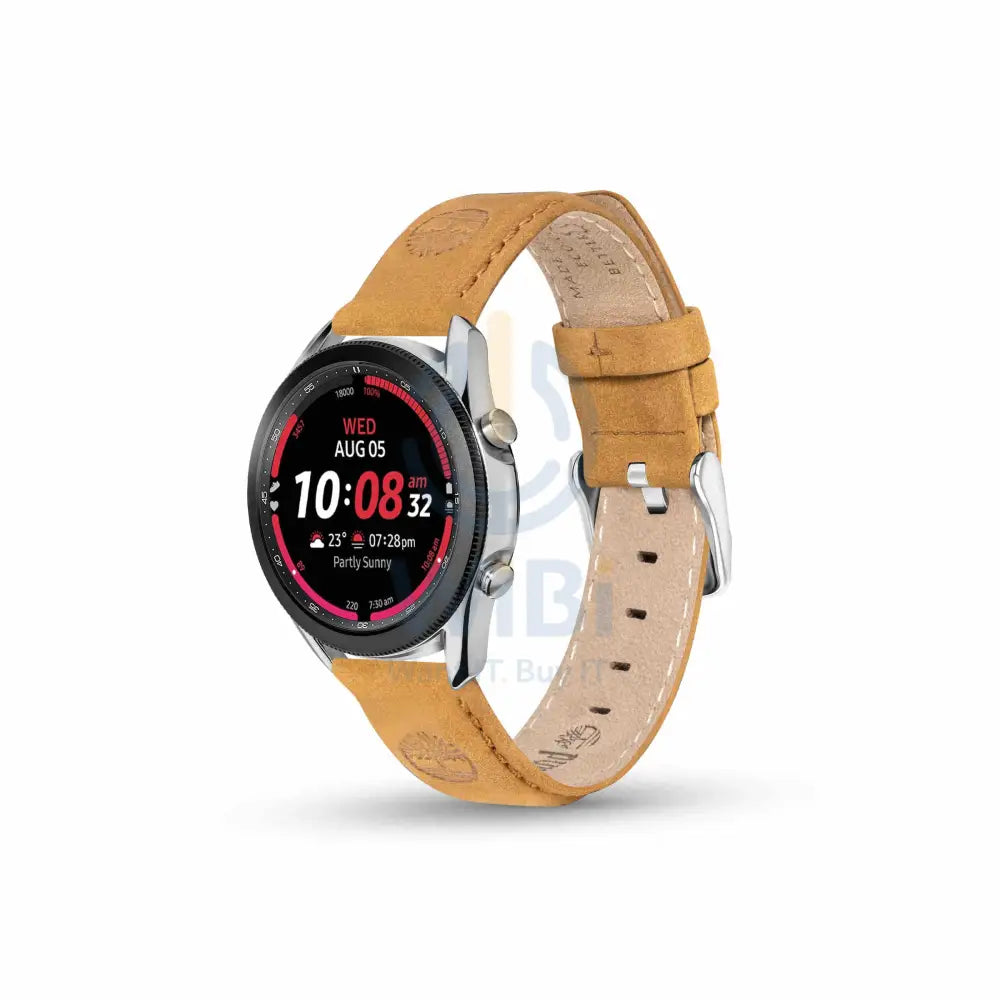 Timberland Lacandon Apple Watch Ultra/45/44/42mm Smart Watch 22mm Leather Strap - Wheat Leather Accessories > Smart