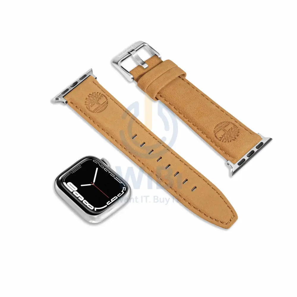Timberland Lacandon Apple Watch Ultra/45/44/42mm Smart Watch 22mm Leather Strap - Wheat Leather Accessories > Smart