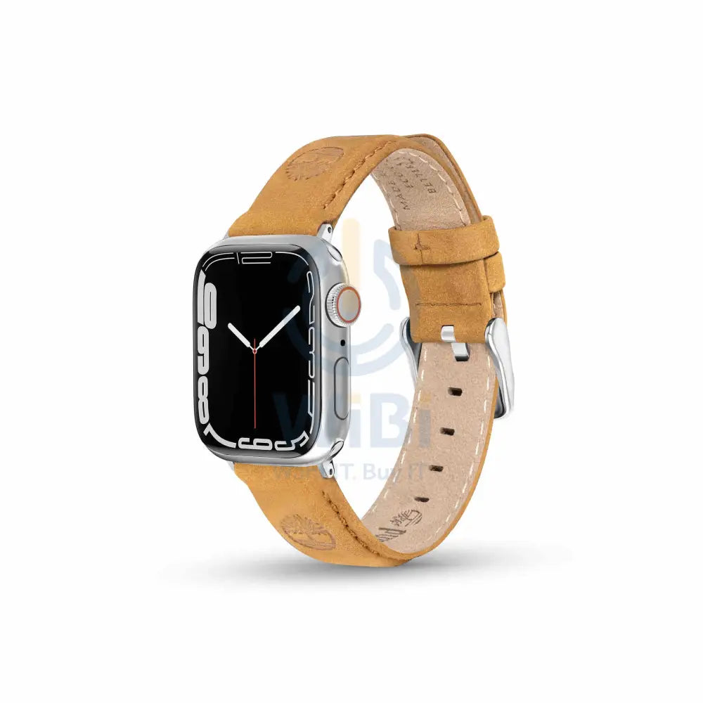 Timberland Lacandon Apple Watch Ultra/45/44/42mm Smart Watch 22mm Leather Strap - Wheat Leather Accessories > Smart