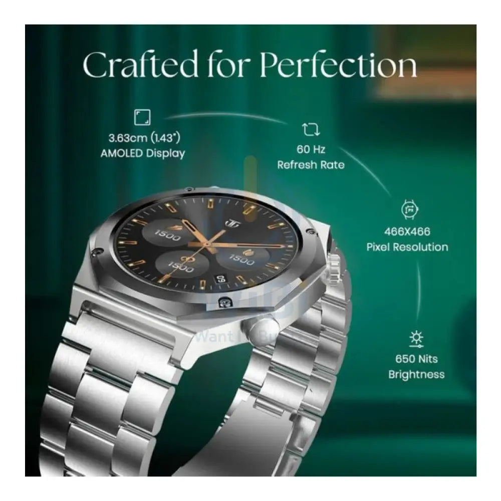TITAN Maestro Smart Watch - 1.43’’AMOLED / Bluetooth / Black/Rose Gold Bezel Smart Watches