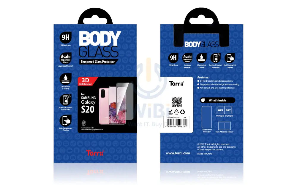 Torrii 3D Screen Protector - Samsung Galaxy S20 / Black Accessories > Mobiles & Tablets > Mobiles > Screen Protectors