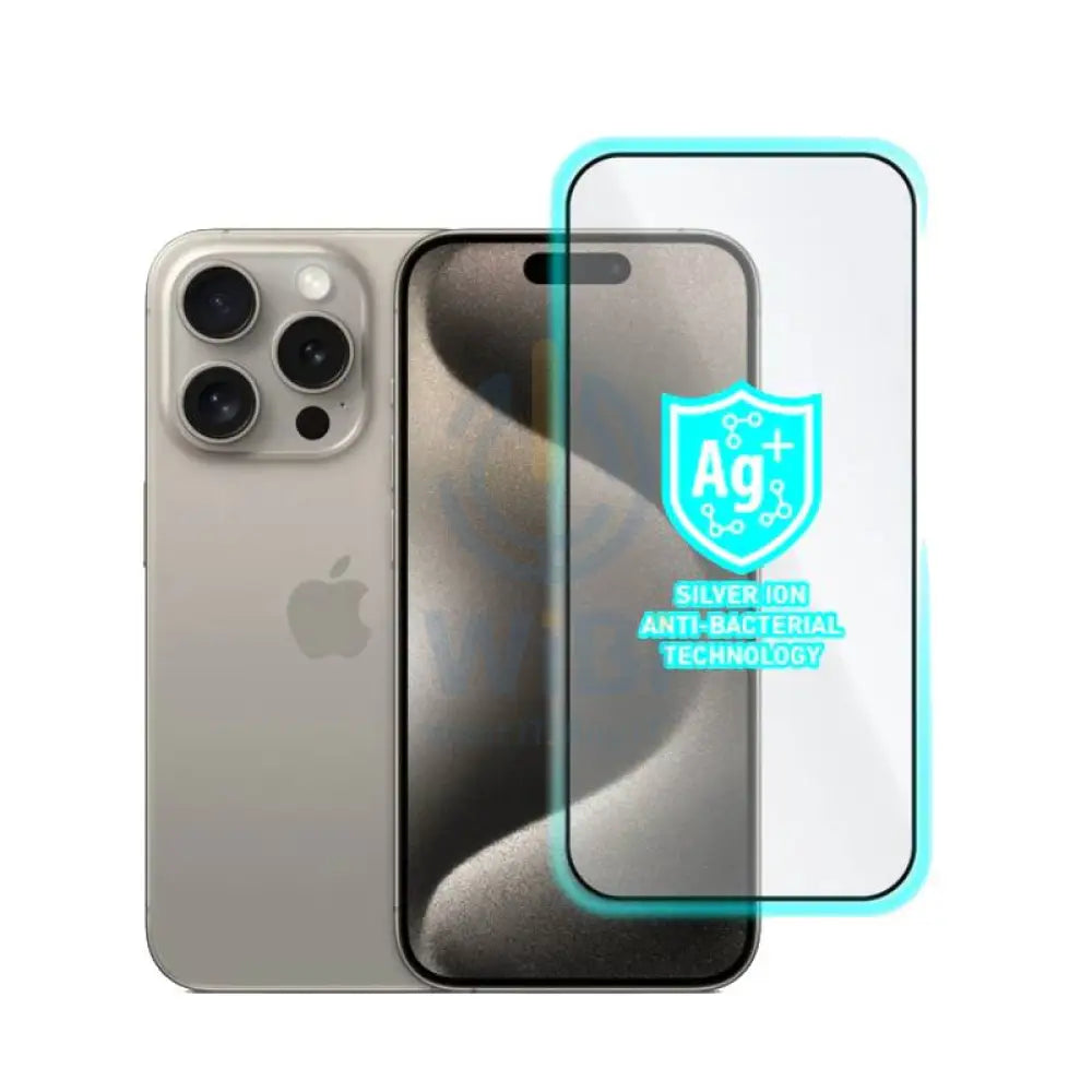 Torrii Anti-Bacterial Coating Bodyglass Screen Protector - Apple iPhone 15 Pro (6.1”) / Full Coverage Black Accessories