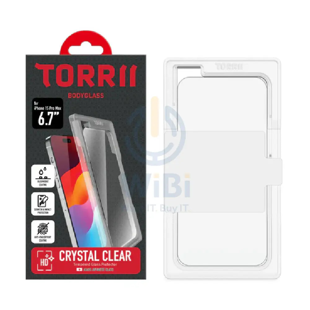 Torrii Body Glass Screen Protector - Apple iPhone 15 Pro Max / Clear Accessories > Mobiles & Tablets > Mobiles > Screen