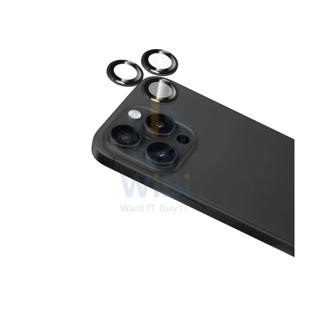 Torrii Bodyglass Aluminum Camera Lens Ring Protector - Apple iPhone 16 Pro / 16 Pro Max / Black Accessories > Mobiles &