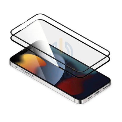 Torrii Bodyglass Full Coverage + Silicon Frame Screen Protector - iPhone 13 & 13 Pro / Anti-bacterial Coating / Black
