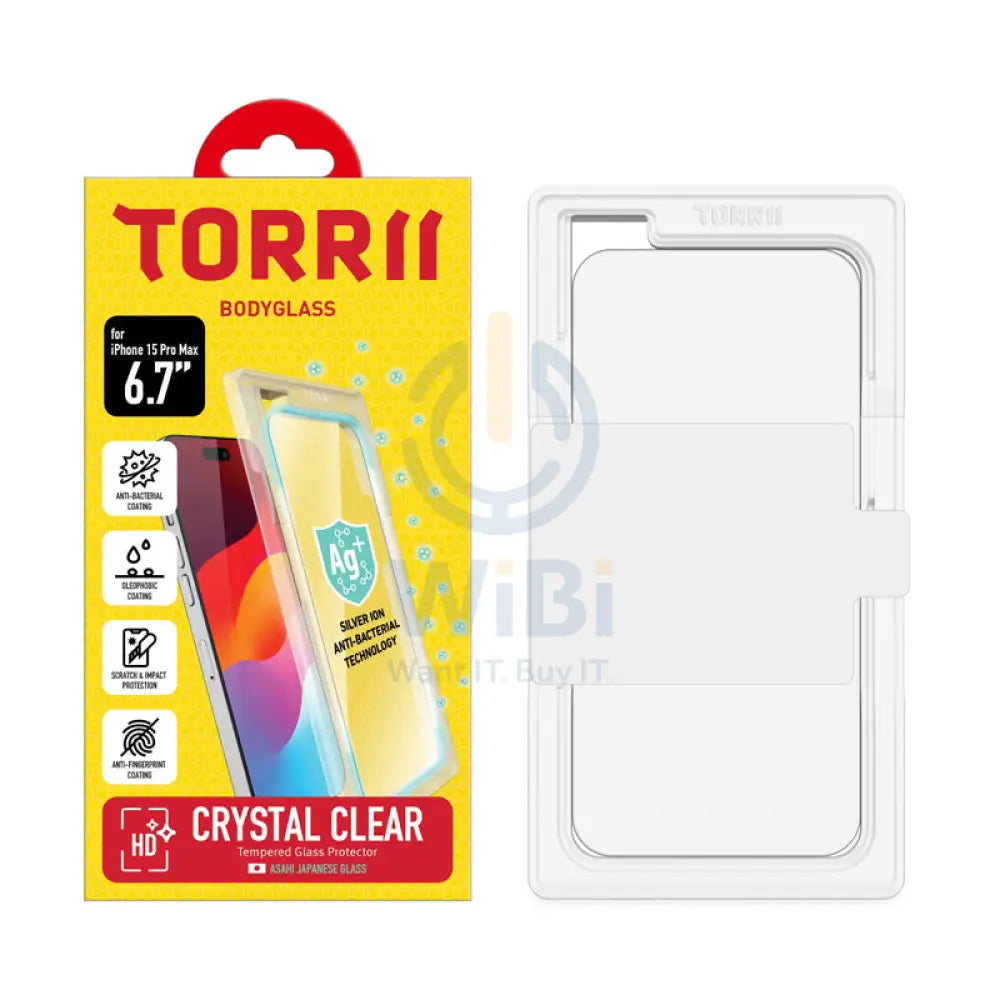 Torrii Bodyglass Screen Protector - Apple iPhone 15 Pro Max / Clear Accessories > Mobiles & Tablets > Mobiles > Screen