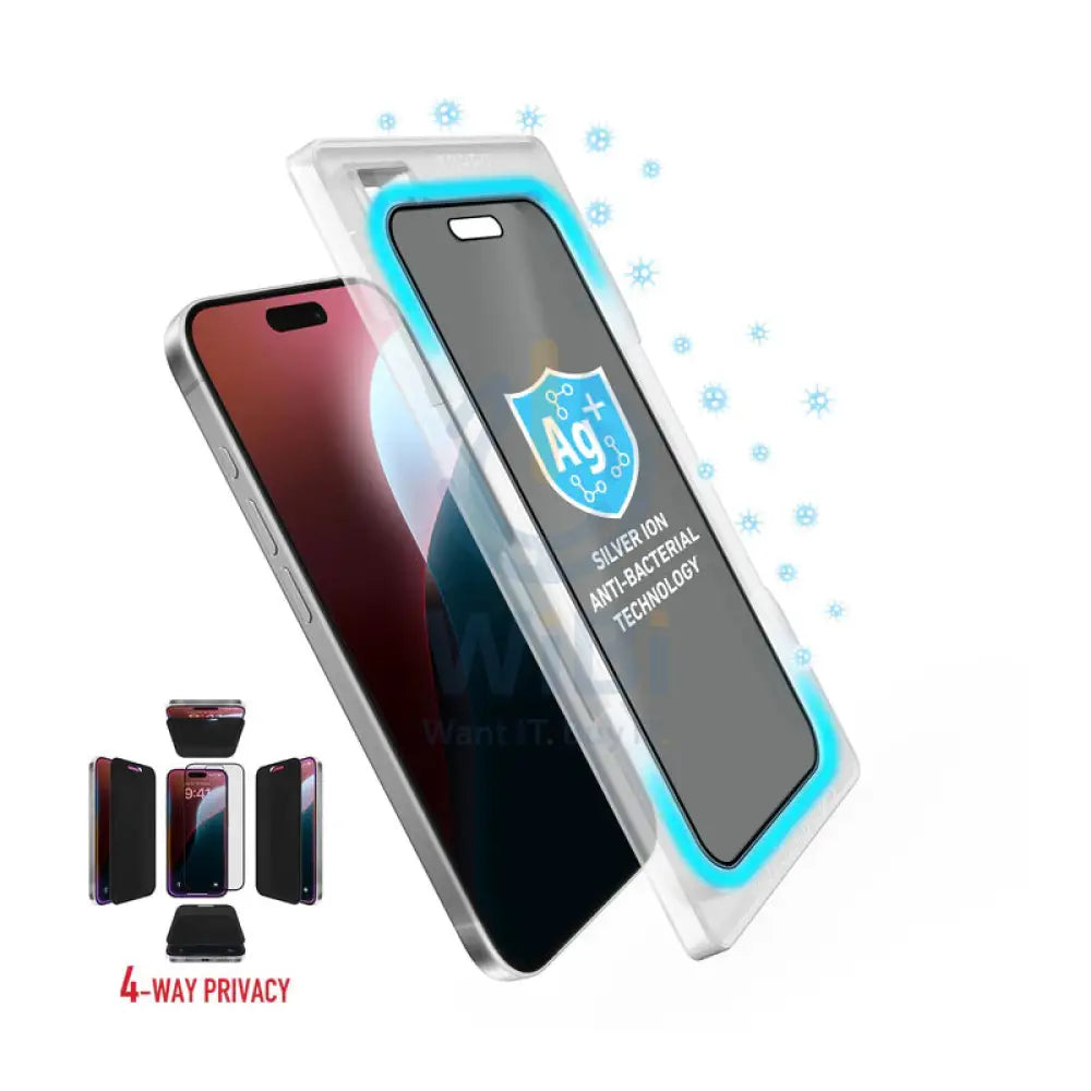 Torrii Bodyglass Screen Protector Tempered Glass - Apple iPhone 16 Pro Max (6.9”) / 4-Way Privacy Accessories > Mobiles