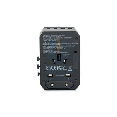 Torrii Bolt Universal V4 Travel Adapter – 70W / USB-C / USB-A / AC Wall - Black Accessories > Power Adapters
