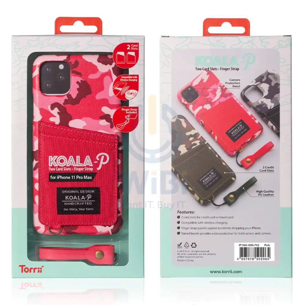 Torrii Koala Printed Case For iPhone 11 Pro Max – Pink Accessories > Mobiles & Tablets