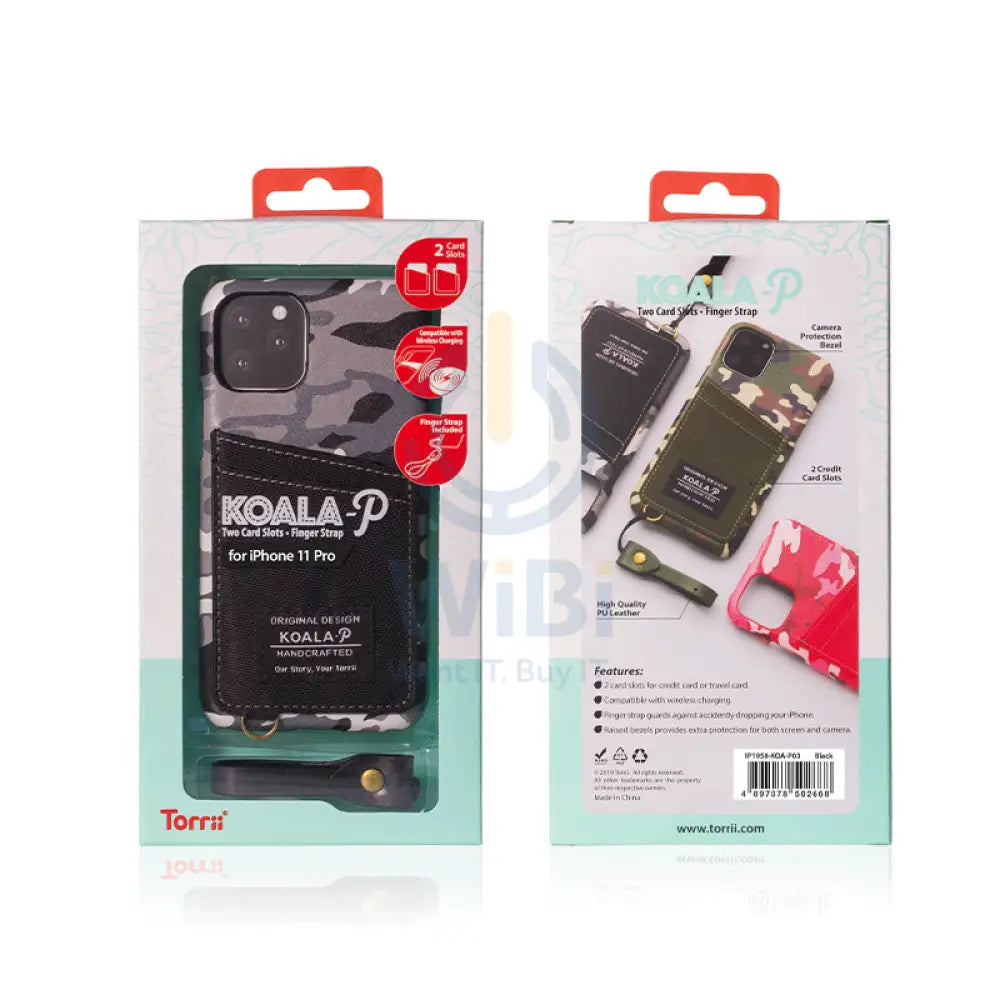 Torrii Koala Printed Case - iPhone 11 Pro / Black Accessories > Mobiles & Tablets