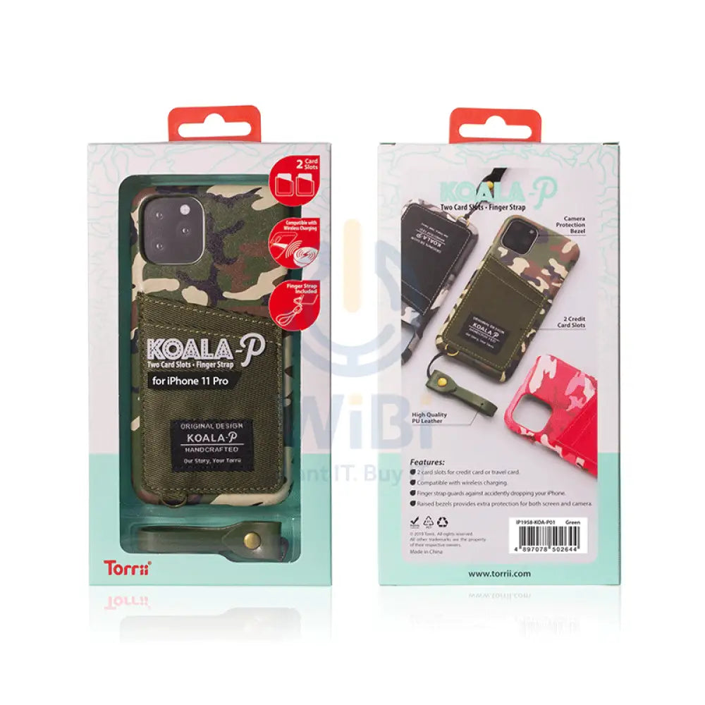 Torrii Koala Printed Case - iPhone 11 Pro / Green Accessories > Mobiles & Tablets