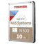 Toshiba N300 NAS Hard Drive - 10TB / 3.5-inch / SATA / 7200 RPM / 256MB Buffer Storage > NAS Hard Drives