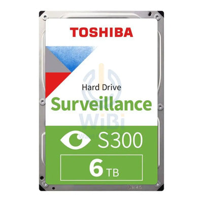Toshiba S300 Surveillance Internal Hard Drive - 6TB / 3.5-inch / SATA-III / 7200 RPM / 256MB Buffer
