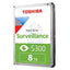 Toshiba S300 Surveillance Internal Hard Drive - 8TB / 3.5-inch / SATA-III / 7200 RPM / 256MB Buffer