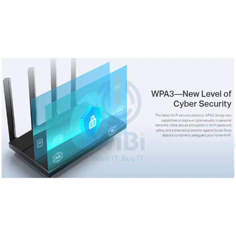TP-Link Archer AX12 (AX1500) Wi-Fi 6 Dual-Band Wireless Router - 5 GHz (1201 Mbps) / Gigabit WAN / Gigabit LAN