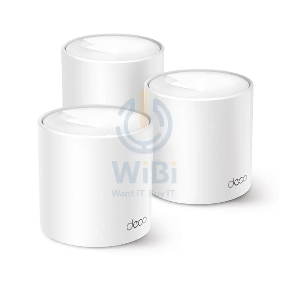 TP-Link Deco X10 (AX1500) Whole Home Mesh Wi-Fi 6 System - 5GHz (1201 Mbps) / Gigabit WAN / Gigabit LAN (3-Pack)