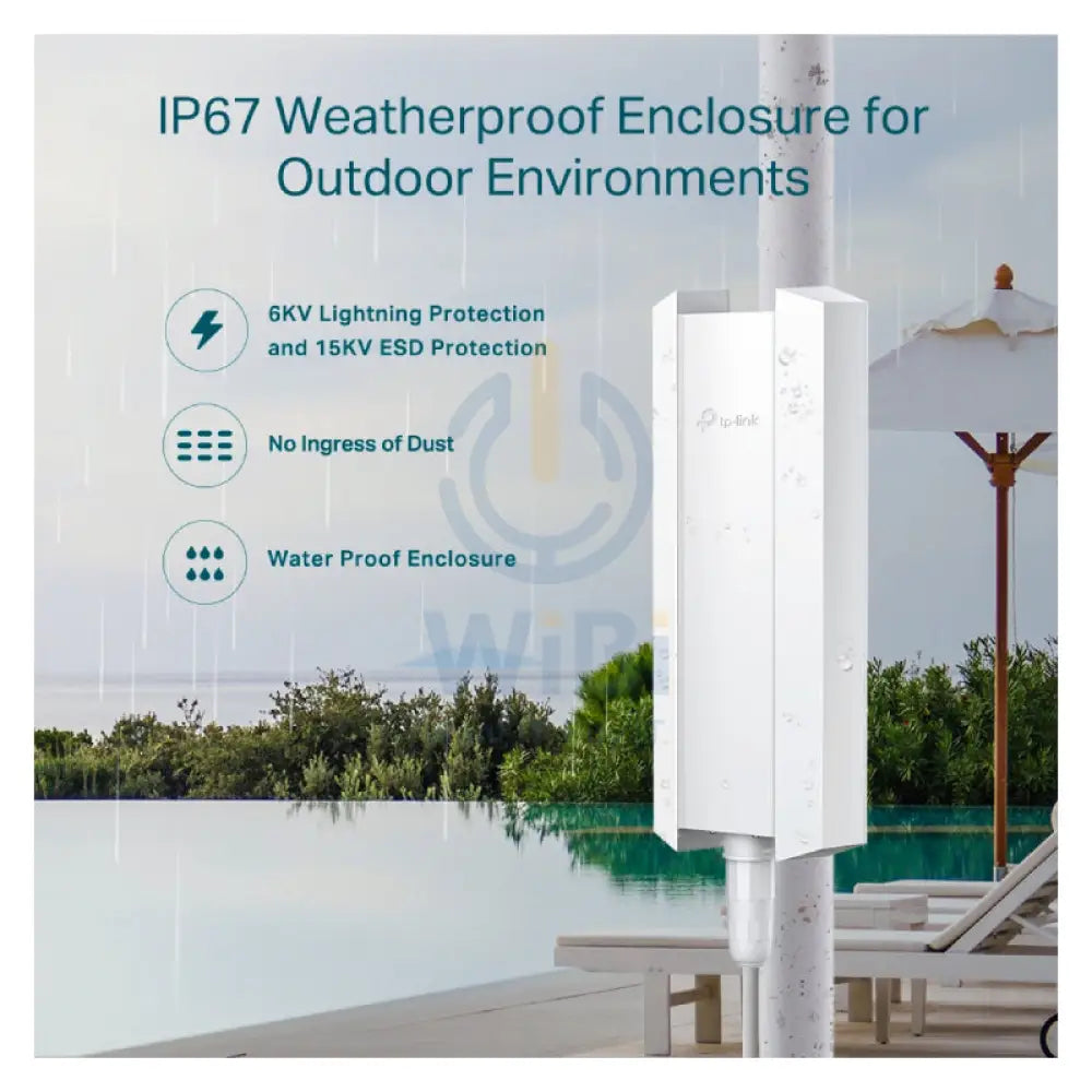 TP-Link EAP650-Outdoor (AX3000) Outdoor WiFi 6 Access Point - 5GHz (2402 Mbps) / Gigabit LAN Networking Products >