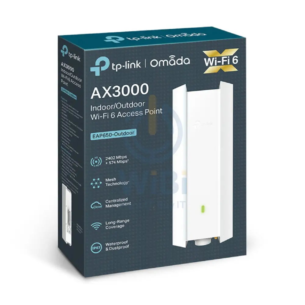 TP-Link EAP650-Outdoor (AX3000) Outdoor WiFi 6 Access Point - 5GHz (2402 Mbps) / Gigabit LAN Networking Products >