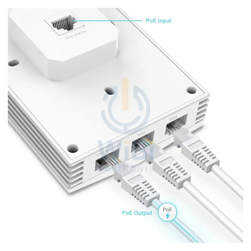 TP-Link EAP655-Wall (AX3000) Wall Plate WiFi 6 Access Point - 5GHz (2402 Mbps) / Gigabit LAN Networking Products >