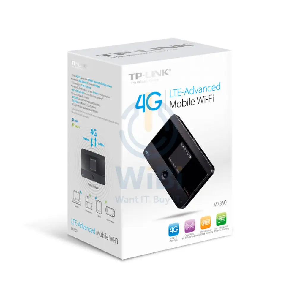 TP-Link (M7350) LTE-Advanced Mobile Wi-Fi - 2550mAh / micro USB / Micro SD Mobiles & Tablets > Mobiles
