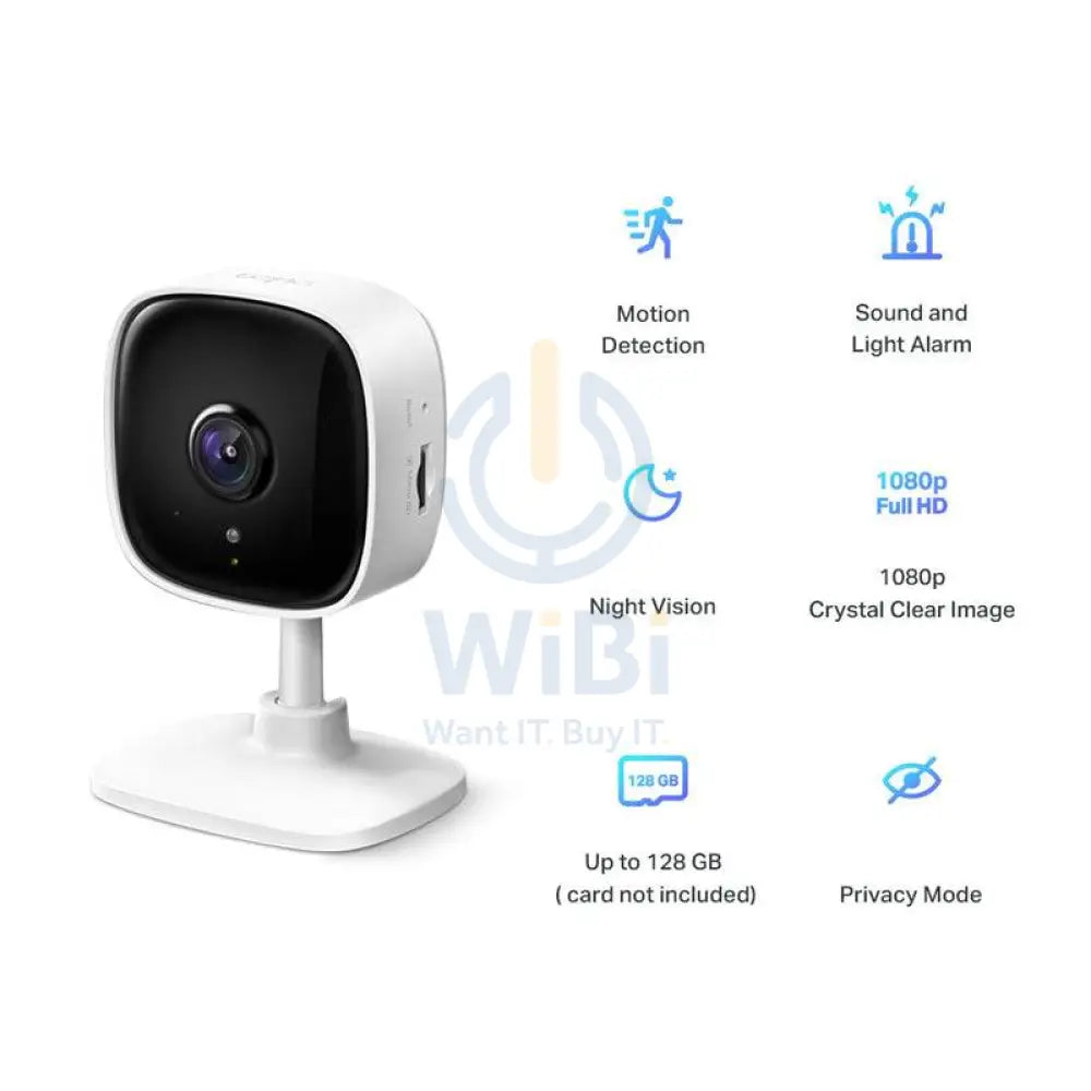 TP-Link TAPO C100 Home Security Wi-Fi Camera - H.264 / 1080p Full HD / 2.4 GHz