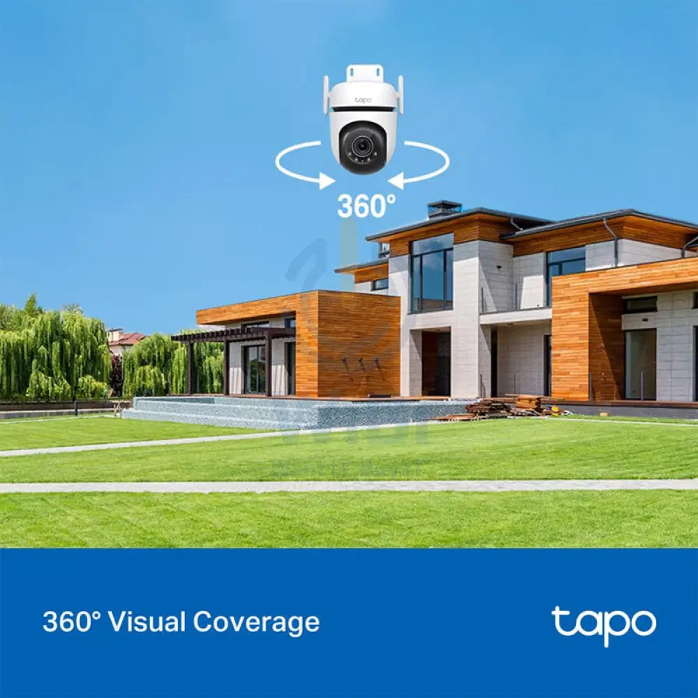TP-Link (Tapo C520WS) Outdoor Pan/Tilt Security Wi-Fi Camera - 4MP / H.264 / 1440p Full HD / 2.4 GHz - White Cameras >