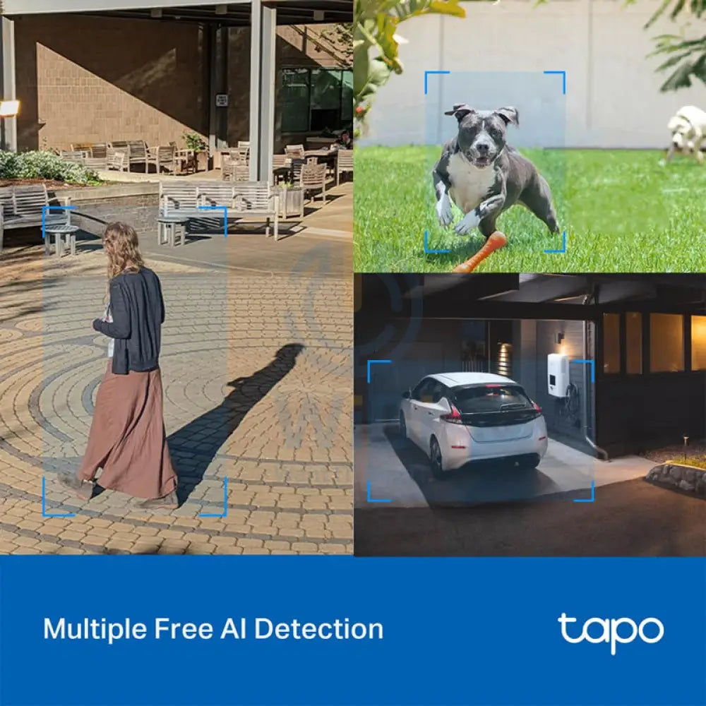TP-Link (Tapo C520WS) Outdoor Pan/Tilt Security Wi-Fi Camera - 4MP / H.264 / 1440p Full HD / 2.4 GHz - White Cameras >