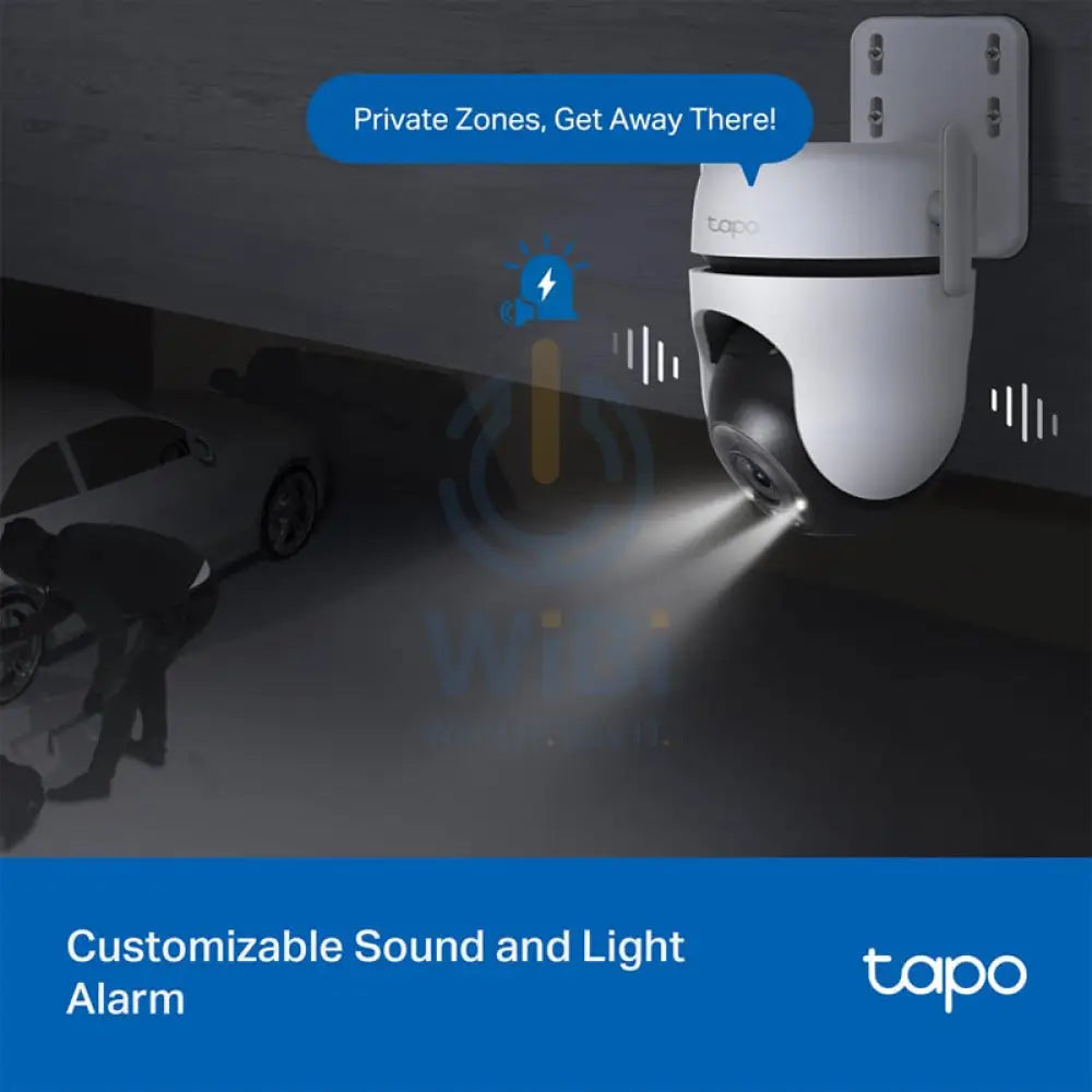 TP-Link (Tapo C520WS) Outdoor Pan/Tilt Security Wi-Fi Camera - 4MP / H.264 / 1440p Full HD / 2.4 GHz - White Cameras >